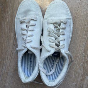 J crew white tennis shoes size 6.5